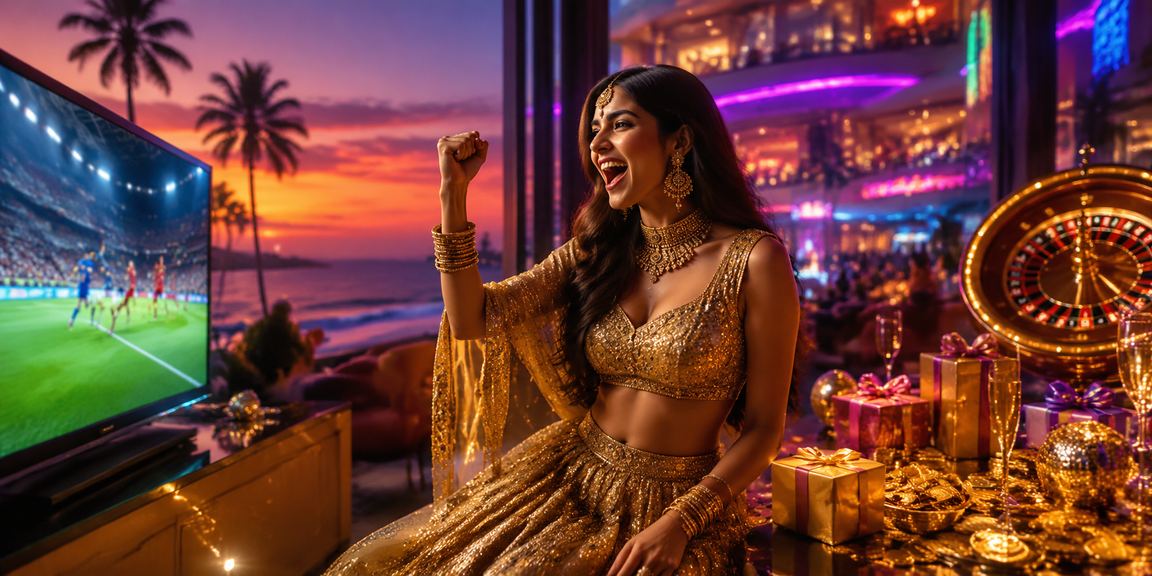 Goa beach scene evoking lively casino entertainment atmosphere