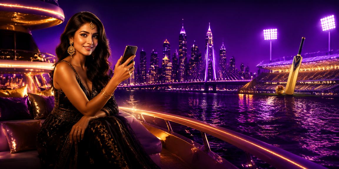 Vibrant Mumbai Bandra neon lights promoting cricket bonus offers